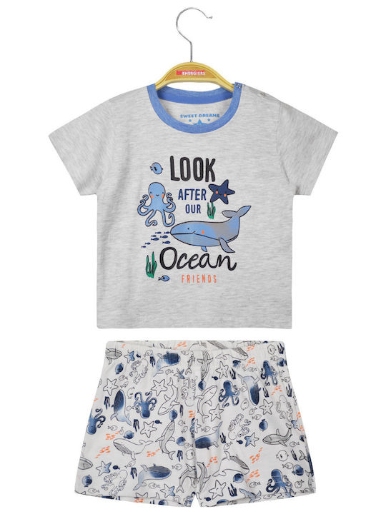 Energiers Kids' Pajamas Summer Gray 31-223499-9