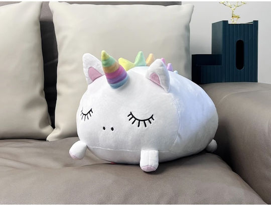 Total Gift Kinder Wurfkissen Unicorn Weiß 33x30cm