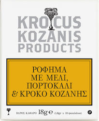 Krocus Kozanis Μέλι, Πορτοκάλι & Κρόκο Κοζάνης Amestec de ierburi 10 Pungi 18gr