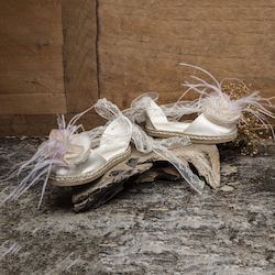 Baby Bloom Espadrilles Ecru