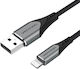 Vention Braided USB-A la Cablu Lightning Gri 1m (LABHF)