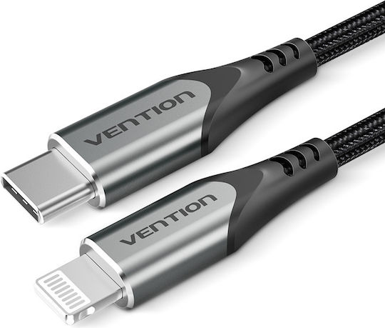 Vention Braided USB-C to Lightning Cable Γκρι 2m (TACHH)
