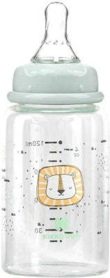 Kikka Boo Glass Bottle Anti-Colic with Silicone Nipple for 0+, 0+ m, months Mint Savanna 120ml 1pcs