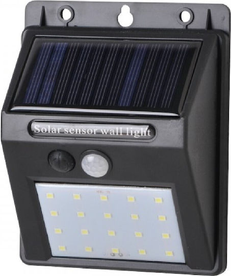 Spot Light Επιτοίχιο Ηλιακό Φωτιστικό 2W Θερμό Λευκό 3000K με Αισθητήρα Κίνησης και Φωτοκύτταρο IP65 9.6x12.4εκ.