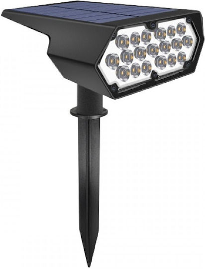 Spot Light Καρφωτό Ηλιακό Φωτιστικό 4W με Ψυχρό Λευκό Φως 6000K IP65