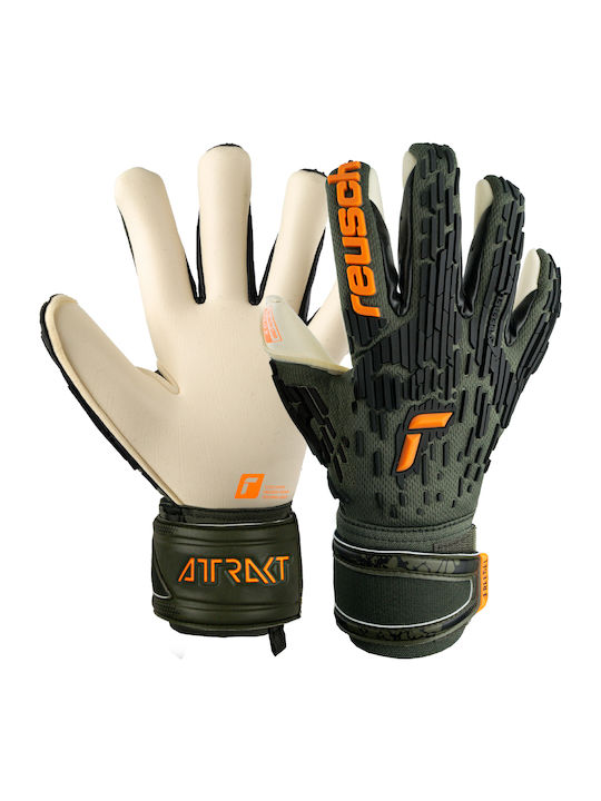 Reusch Attrakt Freegel Gold X Γάντια Τερματοφύλακα Ενηλίκων Πράσινα