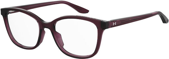 Under Armour Women's Acetate Prescription Eyeglass Frames Burgundy UA 5013 YKZ
