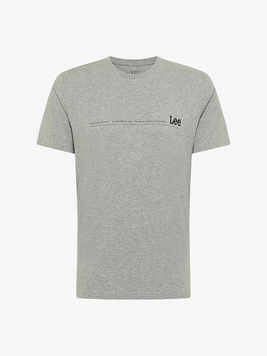 Lee Herren T-Shirt Kurzarm Gray