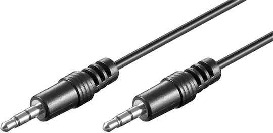Goobay Goobay 3.5mm Jack Cable - 3.5mm Male to 3.5mm Male Black Length 0.6m