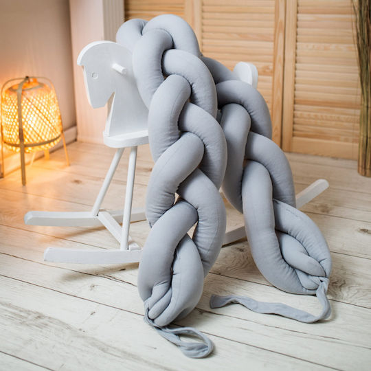 Beboulino Bettumrandungen Geflochten Innerhalb Gray 18x185cm
