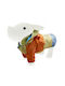 Ferribiella Lolli-Pop Orange Waterproof Dog Coat with Hood with 43cm Back Length