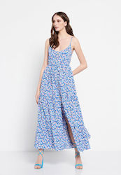 Funky Buddha FBL007-13513 Dress All Day Light Blue
