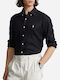 Ralph Lauren Men's Shirt Long Sleeve Linen Black