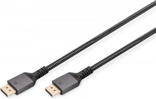 Digitus Cable DisplayPort male - DisplayPort male 3m Μαύρο (DB-340201-030-S)