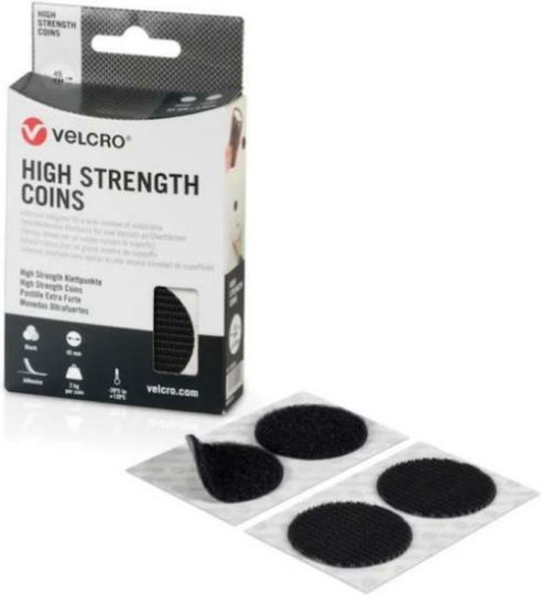 Velcro High Strength Fastener Αυτοκόλλητη Ταινία Χριτς Χρατς Μαύρη 45mm