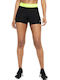 Dri-Fit Pro W3 Alergare Colanti de femei Colanti-scurti Black / Volt