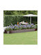 vidaXL Blumenkasten Metallisch Braun 450x140x36cm.