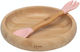 Kiokids Σετ Φαγητού Bamboo από Bamboo Ροζ 2τμχ