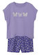 Name It Kids' Pajamas Summer Cotton Lilac