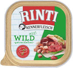 Rinti Kennerfleisch Nassfutter Hunde in Tablett mit Bushmeat ohne Getreide 300gr