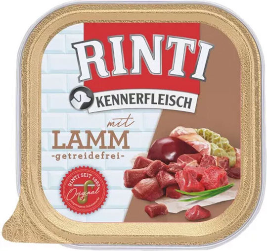 Rinti Kennerfleisch Wet Food Dogs in Trays with Lamb Grain-Free 300gr