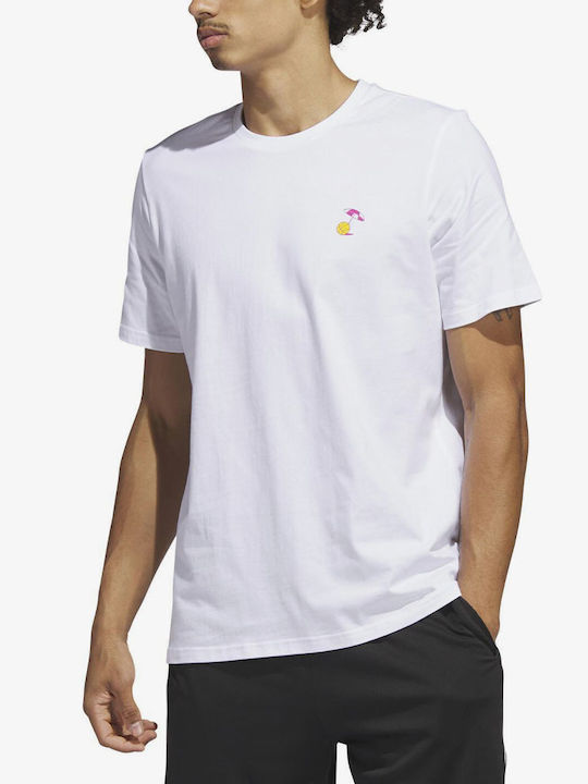 Adidas Lil Spring Break Bărbați T-shirt Sportiv cu Mânecă Scurtă Alb