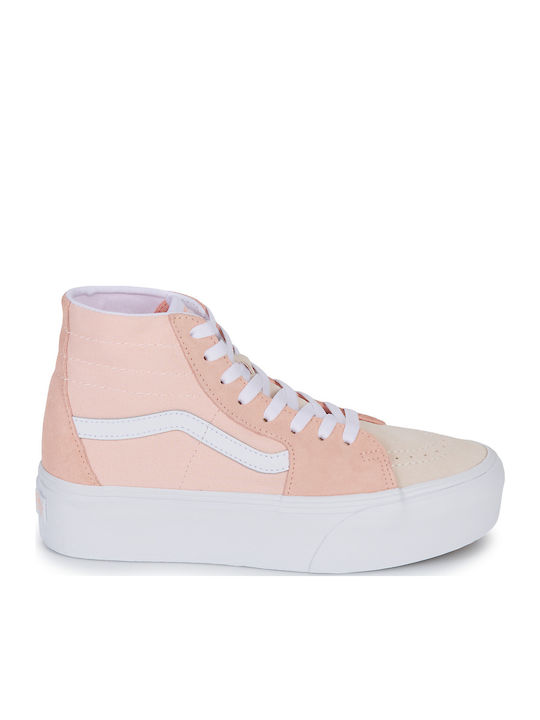 Sk8-Hi Tapered Stackform Γυναικεία Flatforms Μποτάκια Ροζ
