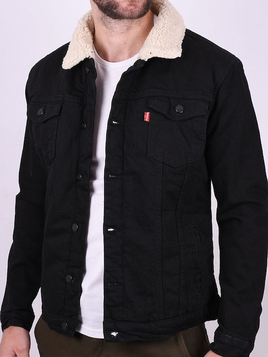 Goong Jeansjacke Schwarz