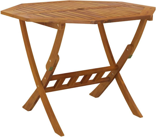 Masă Pentru Spații Exterioare Mici Din Salcâm Pliabil 90x90x75cm