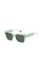 Polaroid Sunglasses with Green Plastic Frame and Gray Polarized Lens PLD6198/S/X 1EDM9