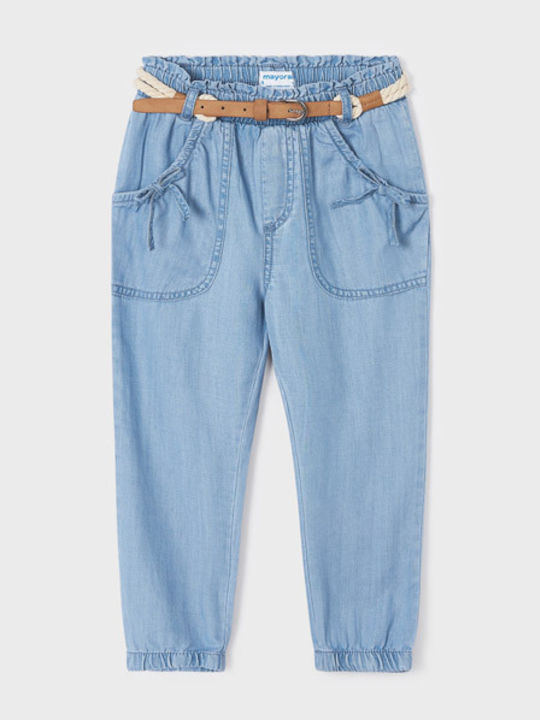 Mayoral Kinder Schlaghose Jeans Hellblau