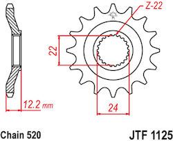 JT Sprockets Front Sprocket 16 Teeth for Aprilia Pegaso 600 87'-92'