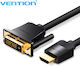 Vention 3m DVI-D male to HDMI male Cable Black (ABFBI)
