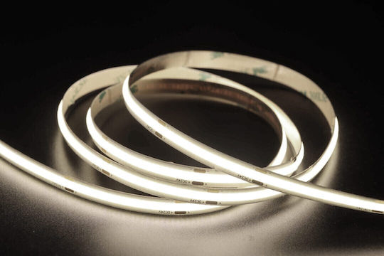 Redled LED-Streifen 24V Kaltweiß Licht 5m Typ COB mit Netzteil