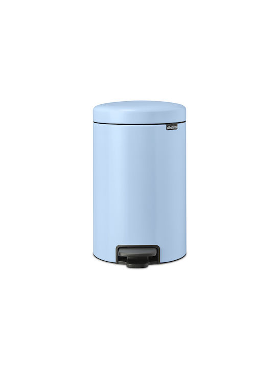 Brabantia NewIcon Кош за отпадъци за отпадъци от неръждаема стомана Dreamy Blue с педал 12лт