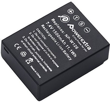 Powerextra Camera Battery FJ-W126 Lithium Ion (Li-Ion) NP-W126