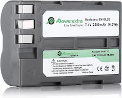Powerextra NK-ENEL3E Kamera-Batterie 2200mAh Kompatibel mit Nikon EN-EL3e Powerextra NK-ENEL3E Kamera-Batterie 2200mAh Kompatibel mit Nikon EN-EL3e