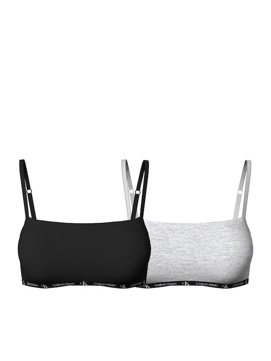 Frauen Sport-BHs Sport-BH Black/Grey 2Pack