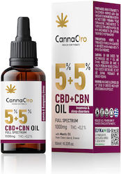 CannaOro Full Spectrum With Mastic Oil Έλαιο Κάνναβης 1000mg CBD 5% + CBN 5% 10ml