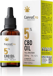 CannaOro Full Spectrum With Mastic Oil Έλαιο Κάνναβης σε Σταγόνες 500mg με 5% CBD 10ml