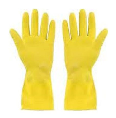 Oven Gloves Plastic Medium Yellow 2pcs