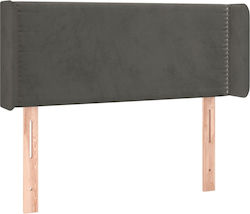 vidaXL Fabric Bed Headboard Dark Gray 103x88cm