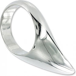 Triune Teardrop C-Ring 45mm Silver