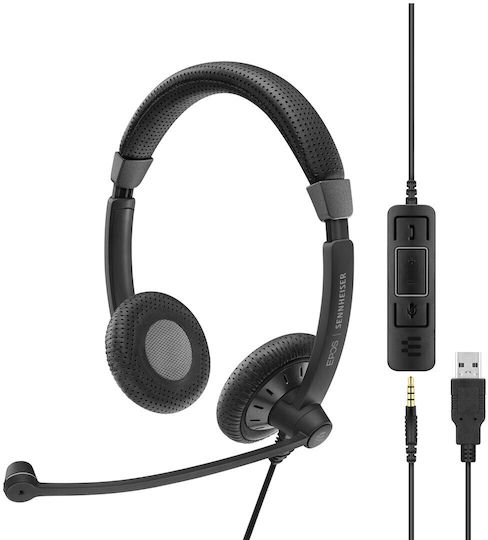Epos Impact SC-75 On Ear Multimedia Ακουστικά με μικροφωνο και σύνδεση USB-A