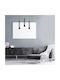 Eko Light Estilo Κρεμαστό Φωτιστικό Μαύρο Ράγα με Ντουί GU10 60εκ.
