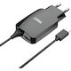 2GO Φορτιστής με Ενσωματωμένο Καλώδιο με Θύρα USB-A Lightning Μαύρος (797167)