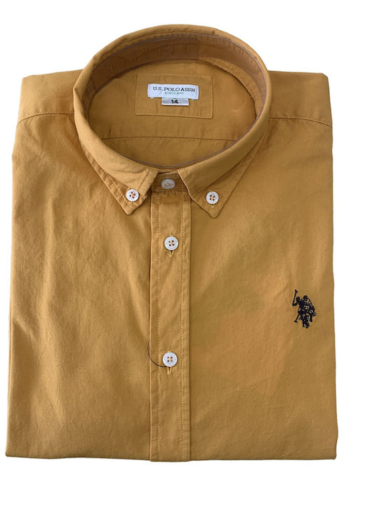 U.S. Polo Assn. Kids One Color Shirt Orange