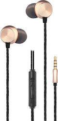 2GO Deluxe In-ear Handsfree with 3.5mm Connector Gold