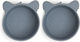 Nuuroo Baby Food Bowl Made of Silicone Blue 2 Pieces