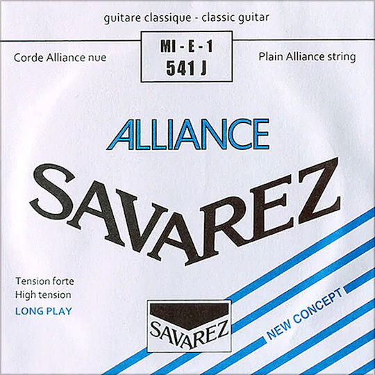 Savarez Alliance E1 High Tension Single Carbon Classical Guitar String 25.2"